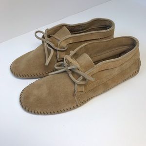 MINNETONKA Suede Brown Ankle Booties